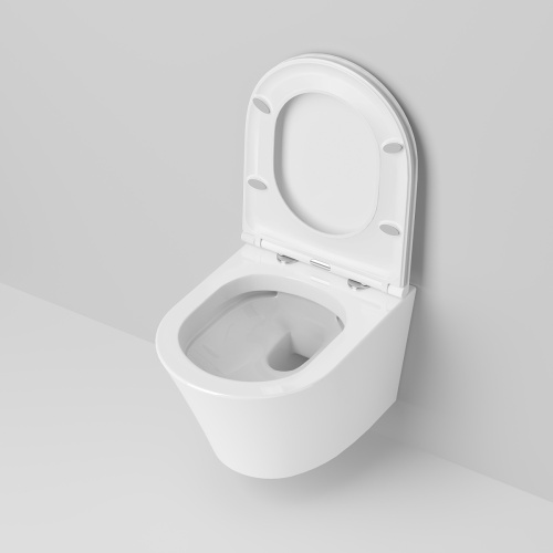 Унитаз подвесной Ambassador Ritz 233K19004RS белый с сиденьем микролифт каскадный смыв - фото 5